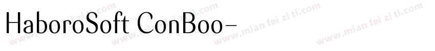 HaboroSoft ConBoo字体转换